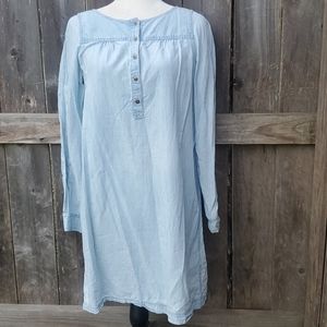 Fossil Denim Easy Wear Casual Dress Womens M